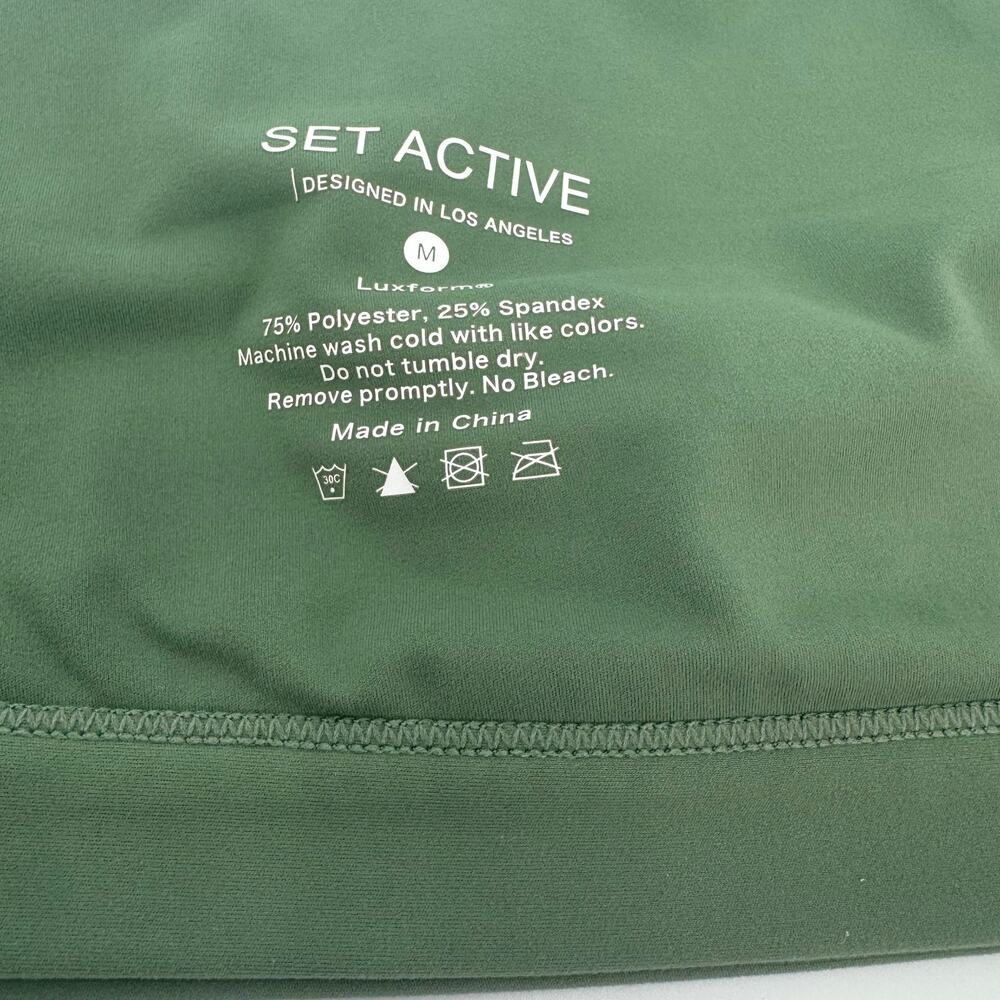 Set Active Luxform sport bra top one shoulder green - medium - Picture 5 of 5
